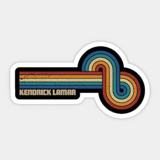Retro Line Kendrick Lamar Sticker